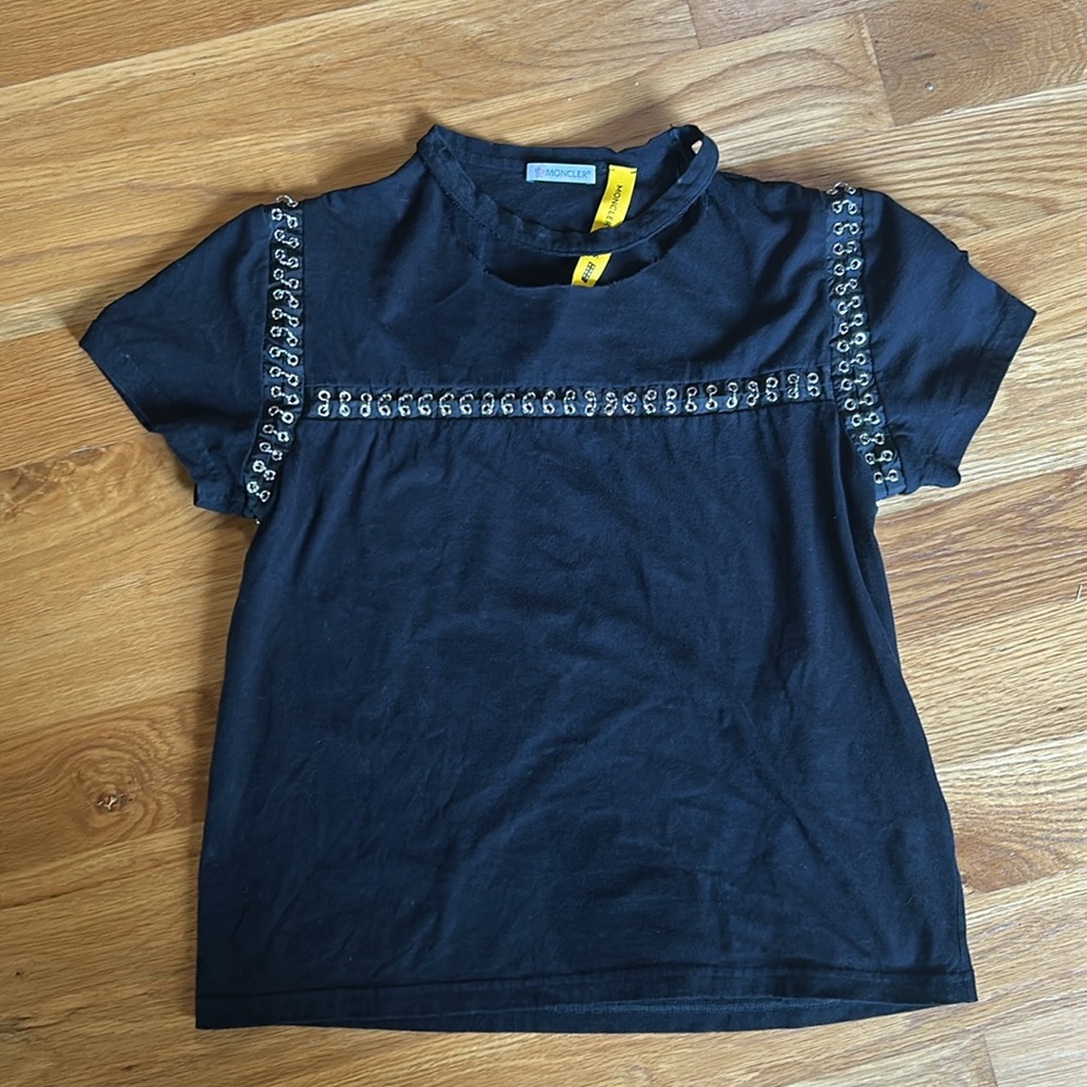 RARE! Moncler Genius x Noir Kei Ninomiya Chain Seams T-Shirt 'Black size 6